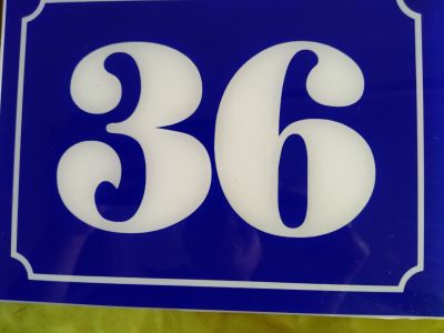 Biển số nhà 36